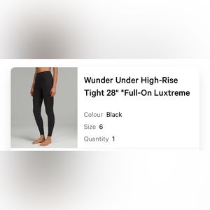 Lululemon Wunder Under 28” Leggings